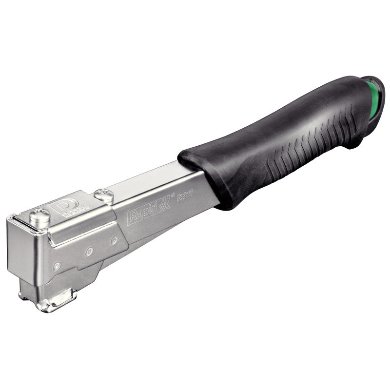 Rapid R311 Hammer Tacker for Roofing/Membranes/Carpeting, Strong All-Steel Construction, Hammer Stapler, Uses Flatwire Staples No. 140, 6-12mm, Blister Pack (5000005), Metal - Image 1